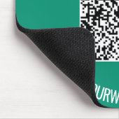 QR-Code und benutzerdefinierte Textwerbung Moderne Mousepad (Ecke)