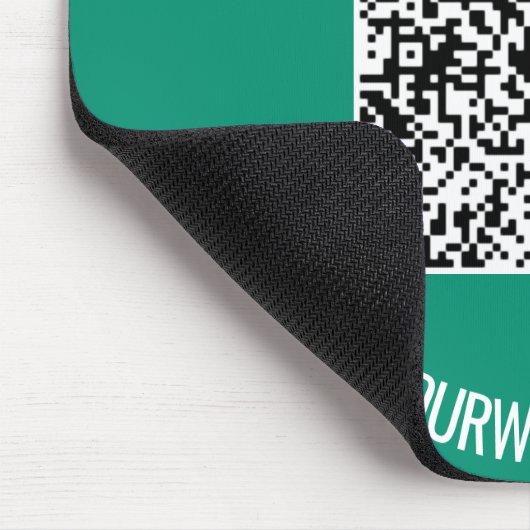 QR-Code und benutzerdefinierte Textwerbung Moderne Mousepad (Ecke)