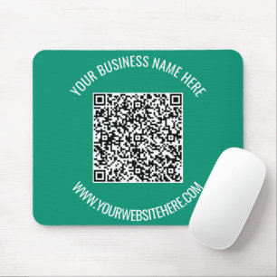 QR-Code und benutzerdefinierte Textwerbung Moderne Mousepad