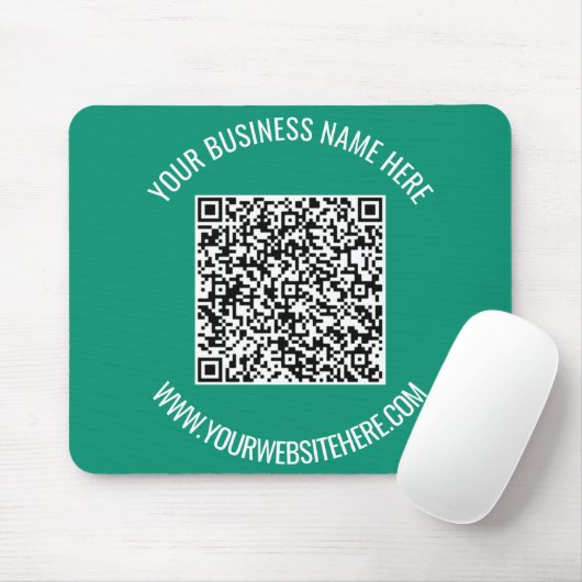 QR-Code und benutzerdefinierte Textwerbung Moderne Mousepad (Mit Mouse)