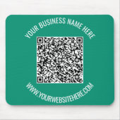 QR-Code und benutzerdefinierte Textwerbung Moderne Mousepad (Vorne)