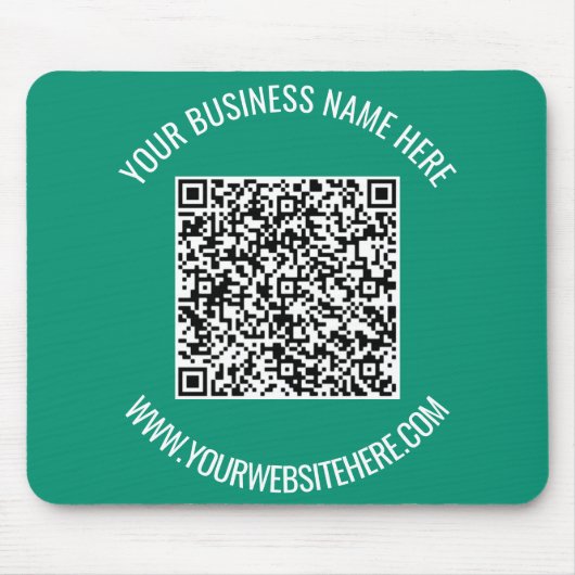 QR-Code und benutzerdefinierte Textwerbung Moderne Mousepad (Vorne)