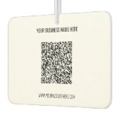 QR-Code und benutzerdefinierter Business-Air-Fresh Autolufterfrischer (Links)