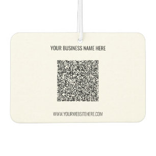 QR-Code und benutzerdefinierter Business-Air-Fresh Autolufterfrischer