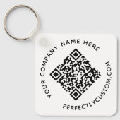 QR-Code und benutzerdefinierter Schlüsselanhänger  (Vorderseite)