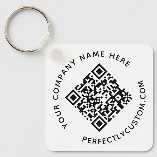 QR-Code und benutzerdefinierter Schlüsselanhänger (Vorderseite)