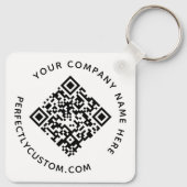 QR-Code und benutzerdefinierter Schlüsselanhänger  (Rückseite)