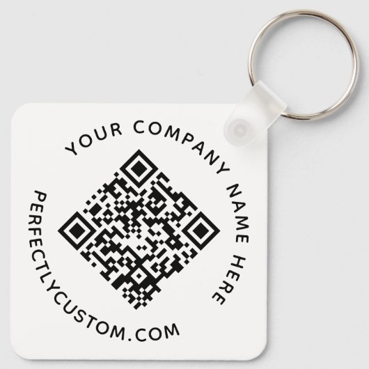 QR-Code und benutzerdefinierter Schlüsselanhänger (Rückseite)