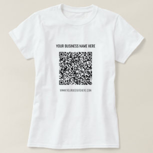 QR-Code und benutzerdefinierter Text - Geschenk fü T-Shirt