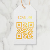 QR-Code und benutzerdefinierter Text Geschenkanhänger (Vorderseite)
