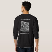 QR-Code und benutzerdefinierter Text Ihr Business Sweatshirt (Schwarz voll)