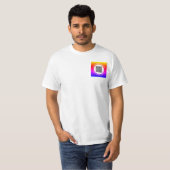 QR-Code und benutzerdefinierter Text Ihr Business- T-Shirt (Vorne ganz)