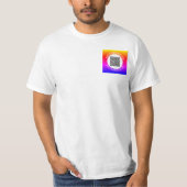 QR-Code und benutzerdefinierter Text Ihr Business- T-Shirt (Vorderseite)
