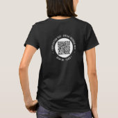 QR-Code und benutzerdefinierter Text Ihr Personali T-Shirt (Rückseite)