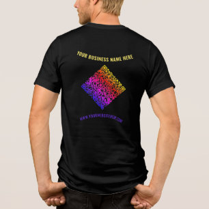 QR-Code und benutzerdefinierter Text Personalisier Tri-Blend Shirt