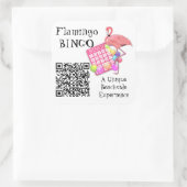 QR-Code und benutzerdefiniertes Logo Scannable Fla Quadratischer Aufkleber (Tasche)