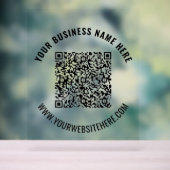 QR-Code und benutzerdefiniertes Text-Akryllisches Acrylschild (Neutral)