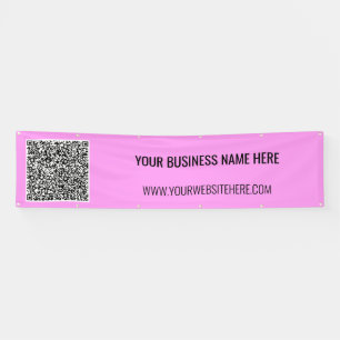 QR-Code und benutzerdefiniertes Textbanner - Ihre  Banner