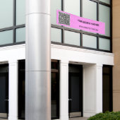 QR-Code und benutzerdefiniertes Textbanner - Ihre Banner (Äußeres Gebäude)