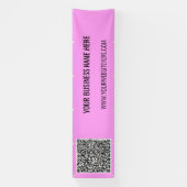 QR-Code und benutzerdefiniertes Textbanner - Ihre Banner (Vertikal)
