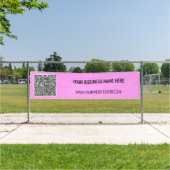 QR-Code und benutzerdefiniertes Textbanner - Ihre Banner (Insitu)