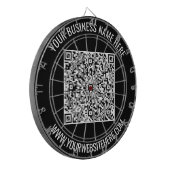 QR-Code und benutzerdefiniertes Textfeld-Dart-Main Dartscheibe (Vorderseite Links)