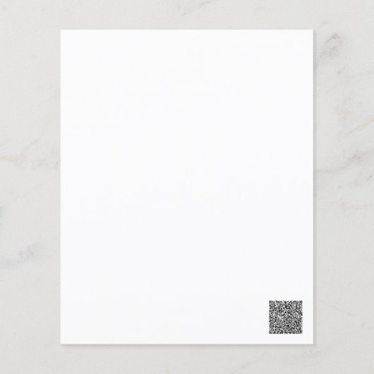 QR-Code und Beruflicher Text Personalisiert (Rückseite)