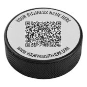 QR-Code und Beruflicher Text Personalisiert Eishockey Puck (3/4)