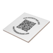 QR-Code und Beruflicher Text Personalisiert Fliese (Seite)