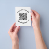 QR-Code und Beruflicher Text Personalisiert Flyer (Gruppe)