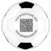 QR-Code und Beruflicher  Text Personalisiert Fußball (Vorderseite)