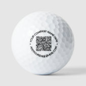QR-Code und Beruflicher  Text Personalisiert Golfball (Vorderseite)
