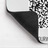 QR-Code und Beruflicher  Text Personalisiert Mousepad (Ecke)