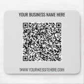 QR-Code und Beruflicher  Text Personalisiert Mousepad (Vorne)