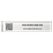 QR-Code und Beruflicher Text Personalisiert Namensplakette (Vorderseite)