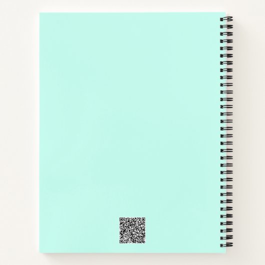 QR-Code und Beruflicher  Text Personalisiert Notizblock (Rückseite)