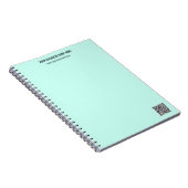 QR-Code und Beruflicher  Text Personalisiert Notizblock (Rechte Seite)