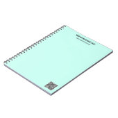 QR-Code und Beruflicher  Text Personalisiert Notizblock (Linke Seite)