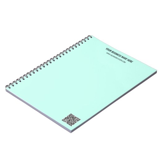 QR-Code und Beruflicher  Text Personalisiert Notizblock (Linke Seite)