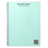 QR-Code und Beruflicher  Text Personalisiert Notizblock (Vorderseite)
