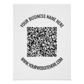 QR-Code und Beruflicher Text Personalisiert Poster (Vorderseite)