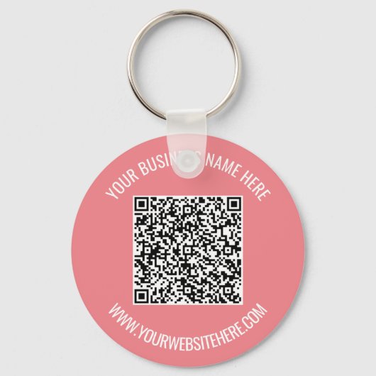 QR-Code und Beruflicher  Text Personalisiert Schlüsselanhänger (Vorderseite)