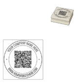 QR-Code und Briefmarke für benutzerdefiniertes Tex Gummistempel (Stempel)