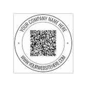QR-Code und Briefmarke für benutzerdefiniertes Tex Gummistempel (Prägung)