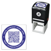 QR-Code und Briefmarke für den benutzerspezifische Permastempel (Beispiel)