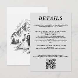 QR-Code und Details Begleitkarte