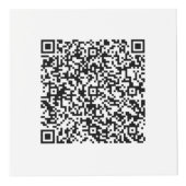QR-Code und Firmenlogo Werbe-Würfel Beispiel Würfel (Vorderseite)