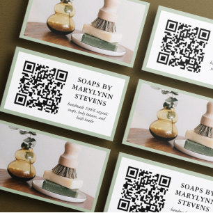 QR-Code und Foto-Beilage an der grünen Grenze Visitenkarte