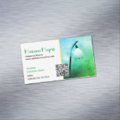QR-Code und Fotografie Magnetische Visitenkarte (Beispiel)