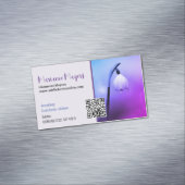 QR-Code und Fotografie Magnetische Visitenkarte (Beispiel)